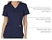 Cherokee Women Scrubs Top Workwear Revolution Mock Wrap WW610, S, Navy