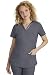 Healing Hands Purple Label Scrub Top for Women with 3 Pockets XL Pewter