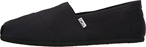 TOMS Men's Classic Alpargata Slip-On, Black Black