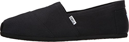 TOMS Men's Classic Alpargata Slip-On, Black Black