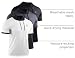 NELEUS Men's Running Shirt Workout Athletic Shirts with Hoodie Pack of 3,5112,Black/Grey/White,Large