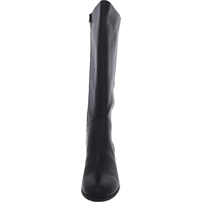 Giani Bernini Womens Adonnys Leather Knee-High Boots Black 8.5 Medium (B,M)