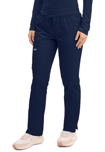 Cherokee WW Revolution Scrubs for Women Tapered Leg Drawstring Pant Navy