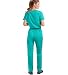 Strictly Scrubs Women’s Classic Scrub Set – Includes Mock Wrap Top and Pant (Medium, Turquoise)