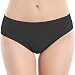 Areke Womens Hipster Panties Seamless Underwear, Soft Stretch Nylon Athletic Cheekini Bikini Briefs (S, 5-Pack Black)