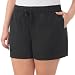 Hilary Radley Womens Lightweight Pull-on Tencel Short (US, Alpha, Large, Regular, Regular, Black)
