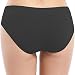 Areke Womens Hipster Panties Seamless Underwear, Soft Stretch Nylon Athletic Cheekini Bikini Briefs (S, 5-Pack Black)