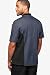 Mens Short Sleeve Chef Coat Mesh Side Panels (Small, Granite/Black)
