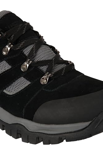Mountain Warehouse Voyage Mens Waterproof Walking Shoes Jet Black Mens Shoe Size 7 US