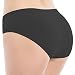 Areke Womens Hipster Panties Seamless Underwear, Soft Stretch Nylon Athletic Cheekini Bikini Briefs (S, 5-Pack Black)