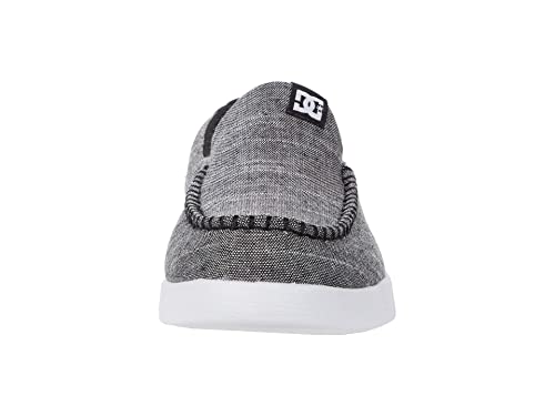 DC Men's Scoundre Slip-On Casual Skate Shoe Black/Heather Grey 6.5 D - Medium