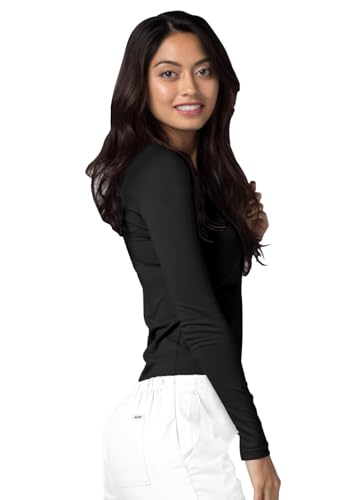 ADAR Medical Uniforms Adar Underscrubs for Women Size XX-Large Black Long Sleeve