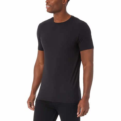 32 Degrees Men's Cool Tee, 3-Pack (US, Alpha, Large, Regular, Regular, Black)