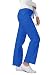 Adar Active Classic Scrub Set for Women - Crossover Top and Multi Pocket Pants - 3500 - Royal Blue - S