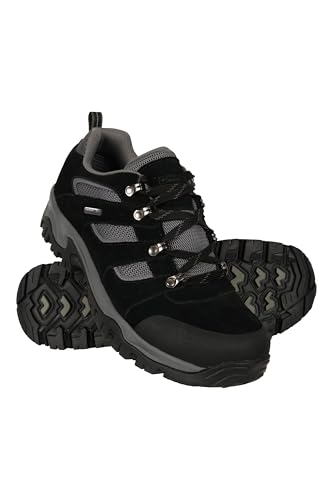 Mountain Warehouse Voyage Mens Waterproof Walking Shoes Jet Black Mens Shoe Size 7 US