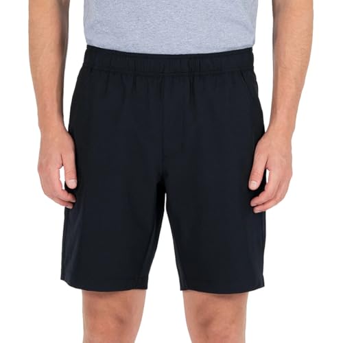 Gerry Men's Lightweight 4-Way Stretch Trail Hiking Shorts (Black, Small)