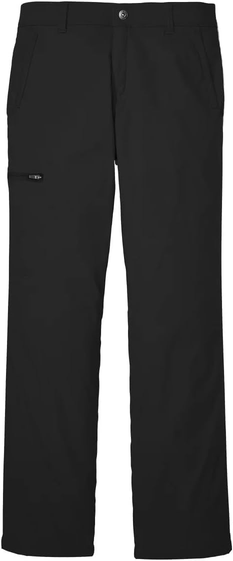 Eddie Bauer Men’s Fleece Lined Pants – Water Resistant, Lightweight Stretch Fabric, Zipper Pockets (Black, 36Wx30L)