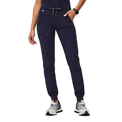 FIGS Zamora Jogger Style Scrub Pants for Women - Navy, XX-Small Petite