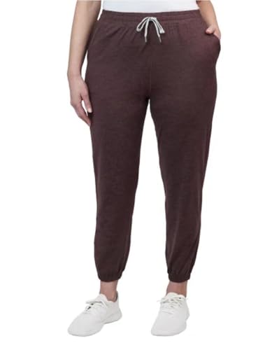 KIRKLAND Signature Women's Moisture Wicking Lightweight Jogger Pant with Pockets (US, Alpha, X-Large, Regular, Regular, Mahogany (Red))