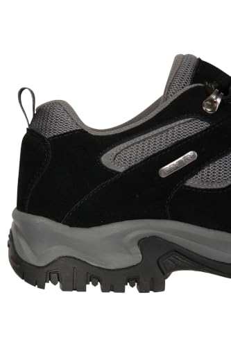 Mountain Warehouse Voyage Mens Waterproof Walking Shoes Jet Black Mens Shoe Size 7 US