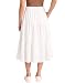 Matty M Women's Linen Blend Midi Skirt with Pockets (US, Alpha, X-Large, Regular, Regular, White)