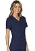 Cherokee Women Scrubs Top Workwear Revolution Mock Wrap WW610, S, Navy
