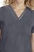 Healing Hands Purple Label Scrub Top for Women with 3 Pockets XL Pewter
