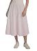 Matty M Women's Linen Blend Midi Skirt with Pockets (US, Alpha, XX-Large, Regular, Regular, Light Purple)
