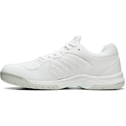 ASICS Gel Dedicate 6 Mens Tennis Shoe - White/Silver - Size 6.5