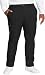 Eddie Bauer Men’s Fleece Lined Pants – Water Resistant, Lightweight Stretch Fabric, Zipper Pockets (Black, 36Wx30L)