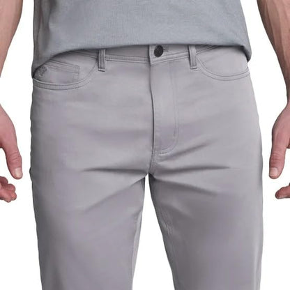 English Laundry Men's Straight Fit Stretch Lightweight 5-Pocket Pant (Gray, 36W x 34L)