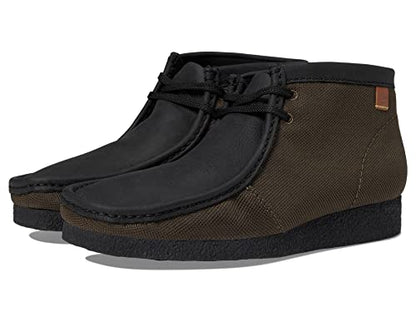 Clarks Shacre Boot Dark Green Textile 8.5 D (M)