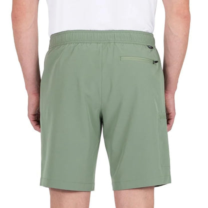 Gerry Men's Lightweight 4-Way Stretch Trail Hiking Shorts (Green, Small)