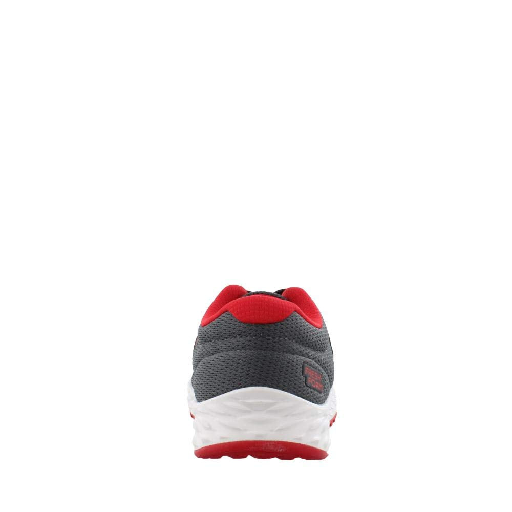 New Balance Kid's Fresh Foam Arishi V2 Bungee Running Shoe, Gunmetal/Energy Red, 2 Wide Infant