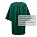 2025 Matte Graduation Cap and Gown Tassel Set - Forest Green Size 48 - Junior/Senior High School/College Graduates