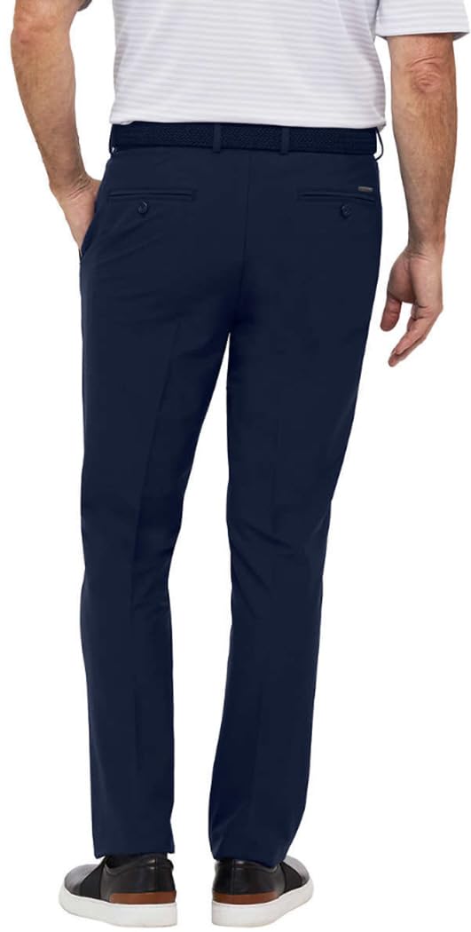 Greg Norman Men's Performance Classic Pants (US, Waist Inseam, 32, 34, Regular, Regular, Blue)
