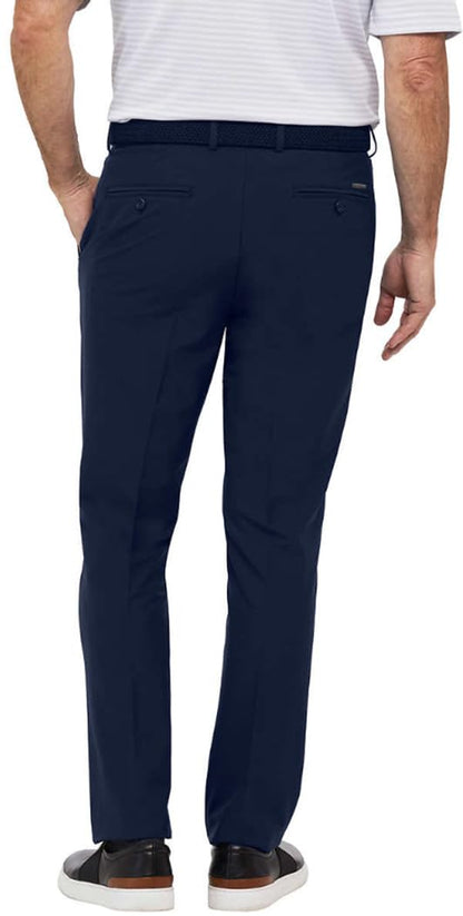 Greg Norman Men's Performance Classic Pants (US, Waist Inseam, 32, 34, Regular, Regular, Blue)