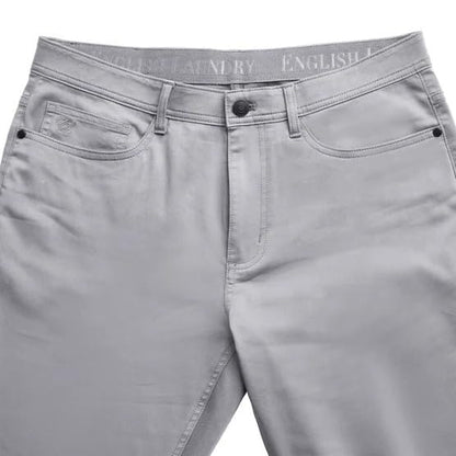 English Laundry Men's Straight Fit Stretch Lightweight 5-Pocket Pant (Gray, 36W x 34L)
