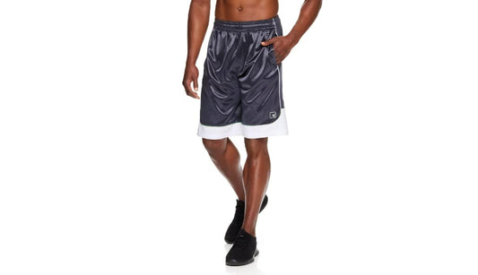 AND1 Men's Home Court Basketball Shorts (as1, Alpha, m, Regular, Regular, Black)
