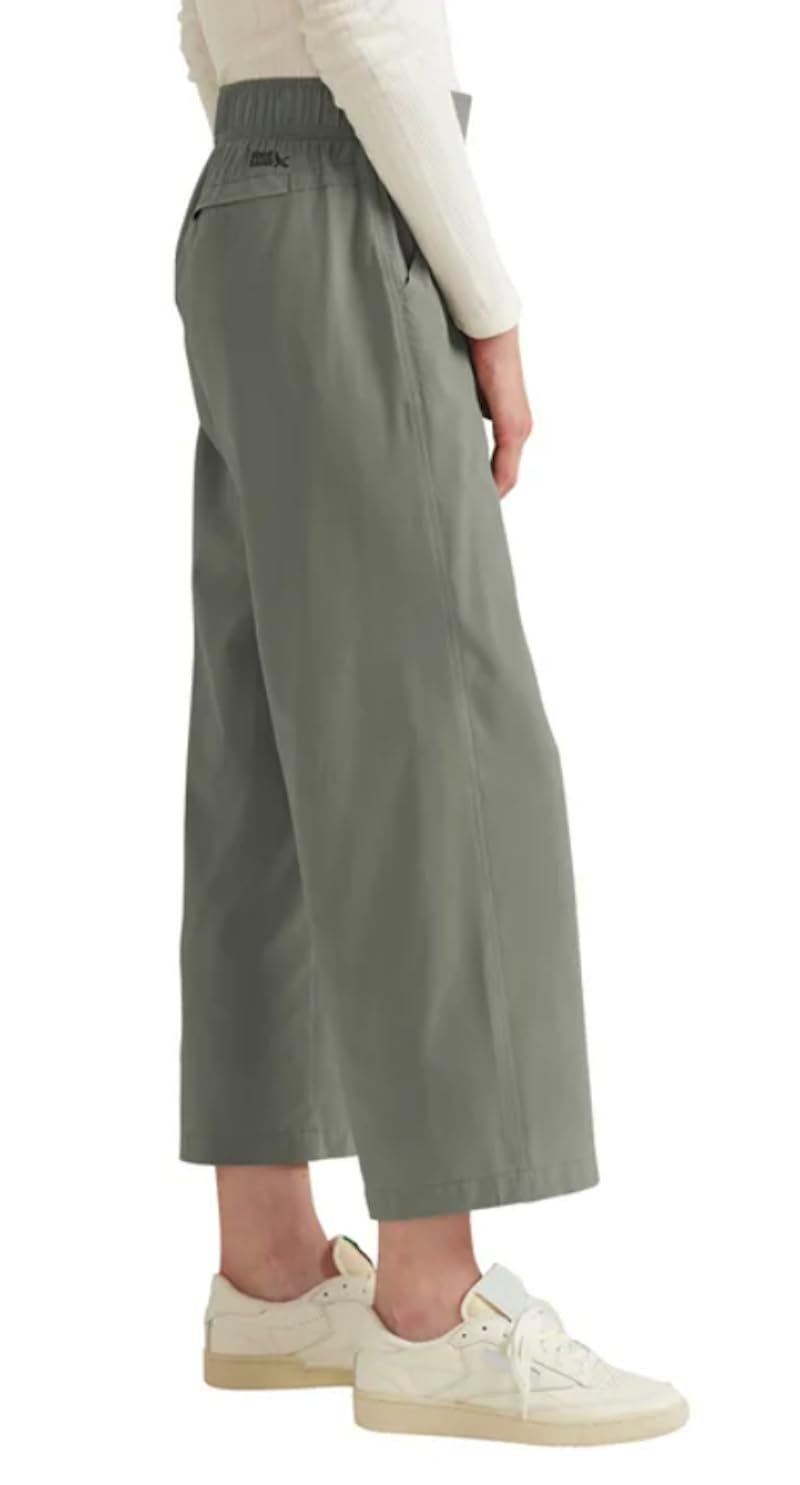 Eddie Bauer Women's Traveler Wide Leg Crop Pant (US, Alpha, X-Large, Regular, Regular, Black)