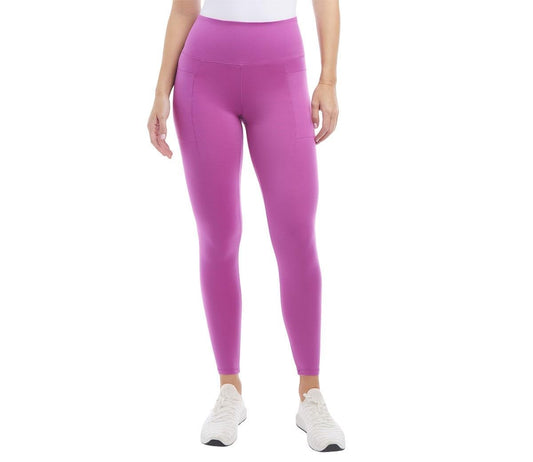 Leggings for Women - Workout Yoga Pants - Leggings with Side Pockets Pink, XS
