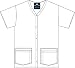 WOMENS V-NECK SNAP CLOSURE SCRUB TOP WITH SHORT SLEEVES SIZE M