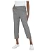 Mario Serrani Women's Slim Fit Pull On Capri Pant (US, Alpha, X-Large, Regular, Regular, Multi (Black/White Gingham))
