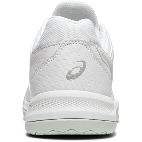 ASICS Gel Dedicate 6 Mens Tennis Shoe - White/Silver - Size 6.5