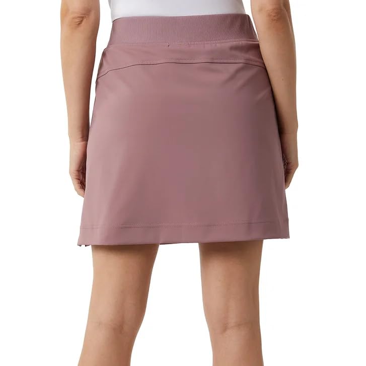 32 Degrees Women’s Skort with Inner Shorts, 2 Front Pockets, High Waist Athletic Tennis & Golf Skirt (Pink, Small)