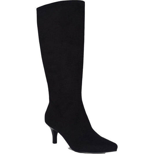 Impo Namora Stretch Boot with Memory Foam, Black Faux Suede