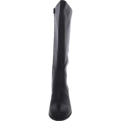 Giani Bernini Womens Adonnys Leather Knee-High Boots Black 8.5 Medium (B,M)