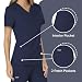Cherokee Women Scrubs Top Workwear Revolution Mock Wrap WW610, S, Navy