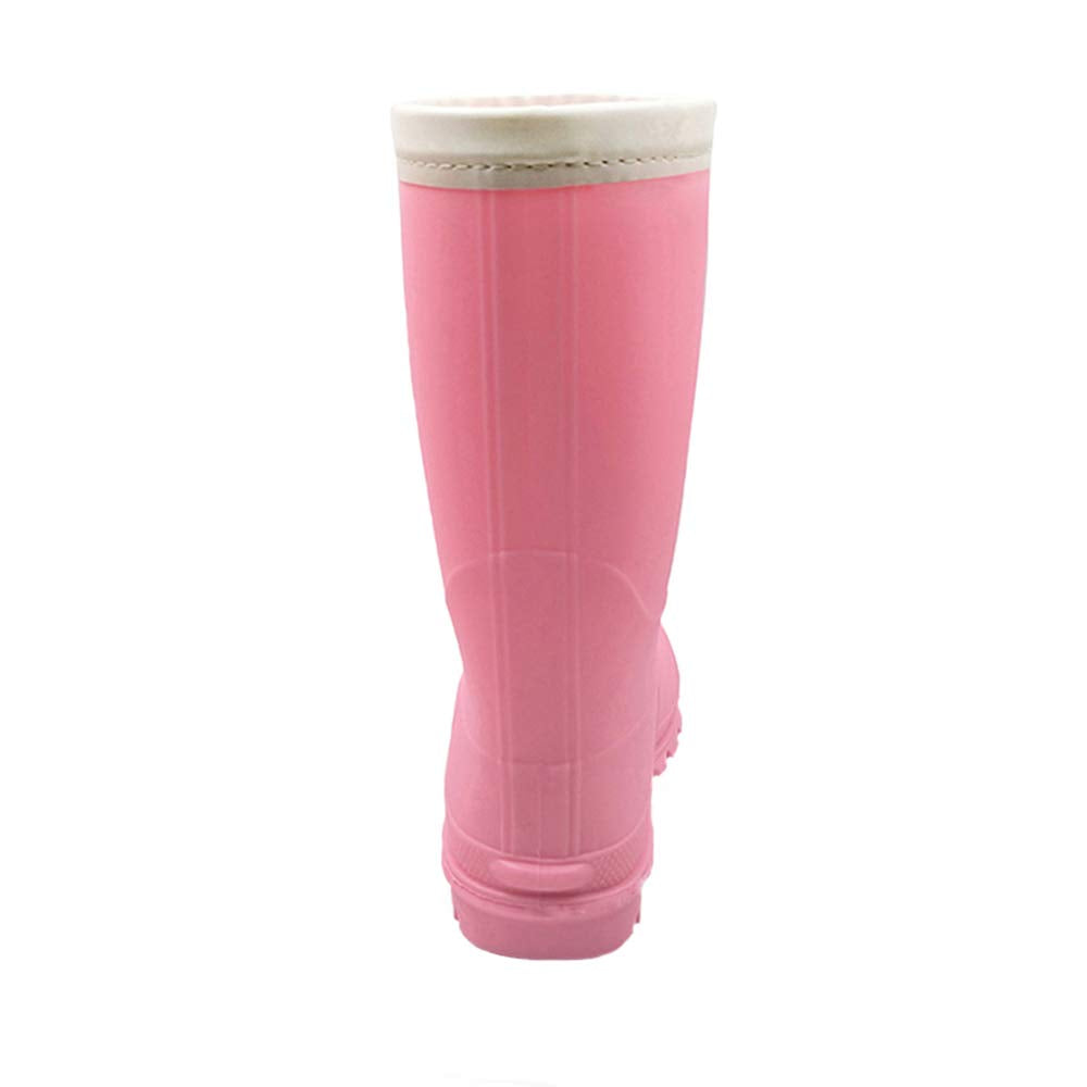 WBuffalo Boys Girls Rain Boots  Teen Pink 4.5-5 M US Big Kids