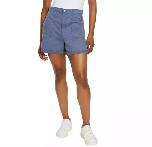 Gloria Vanderbilt Utility Short Woman - Shorts for Women Trendy (Blue, L), Large